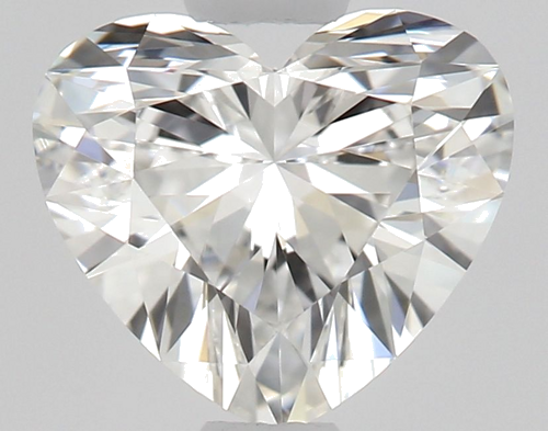 0.61 carat F-VVS2 Natūralus Heart Deimantas (1)