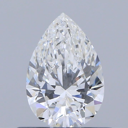 0.5 carat F-VS2 Natūralus Pear Deimantas (1)