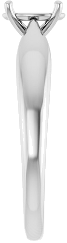 Sužadėtuvių Žiedas „Solitaire“ 585 Baltojo Aukso Oval 7mm x 5mm (4)