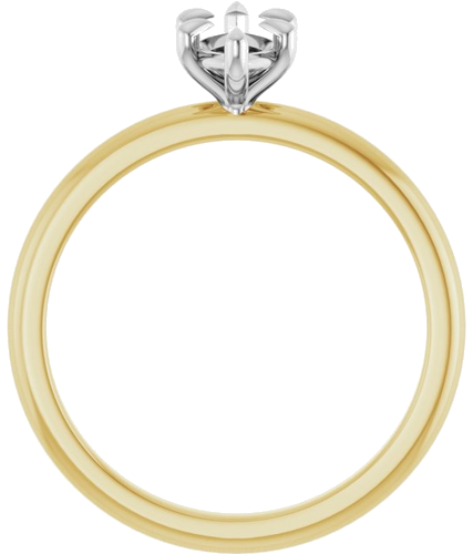 Sužadėtuvių Žiedas „Claw-Prong“ 14k yellow/white gold Marquise 9mm x 4.5mm (2)