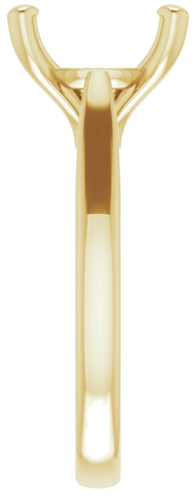 Sužadėtuvių Žiedas „Solitaire“ 585 Geltonojo Aukso Round 11mm (4)