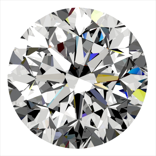 0.3 carat H-VVS2 GD cut Natūralus Round Deimantas (1)
