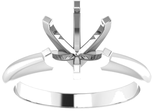 Sužadėtuvių Žiedas „Light Solitaire“ 585 Baltojo Aukso Round 7.3mm x 7.7mm (3)