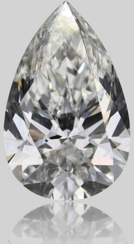 0.73 carat I-SI2 Natūralus Pear Deimantas (1)