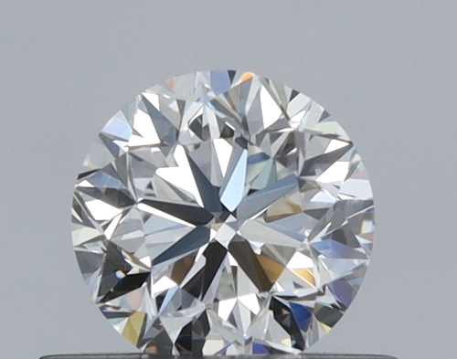 0.51 carat F-VVS2 GD cut Natūralus Round Deimantas (1)