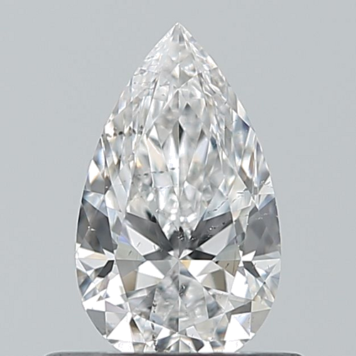 0.5 carat D-SI2 Natūralus Pear Deimantas (1)