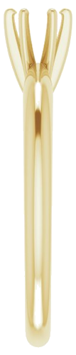 Sužadėtuvių Žiedas „Solitaire“ 14k yellow gold Round 4.2mm x 4.9mm (4)