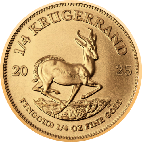 1/4 oz Krugerrand 2025 Dienvidāfrika Zelta monēta (1)