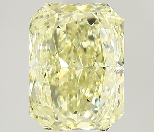 1.02 carat Fancy Light Yellow-VS2 Natūralus Radiant Deimantas (1)