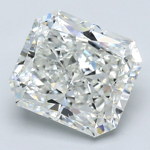 4.41 carat H-VVS1 Natūralus Radiant Deimantas (1)