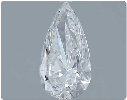 1.5 carat G-VS2 Natūralus Pear Deimantas (1)