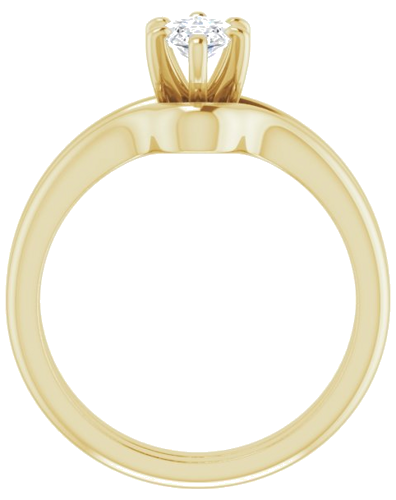 Sužadėtuvių Žiedas „Solitaire“ 417 Geltonojo Aukso Marquise 9mm x 4.5mm (7)