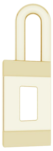 Pakabukas „Solitaire“ 585 Geltonojo Aukso Emerald 10mm x 8mm (3)