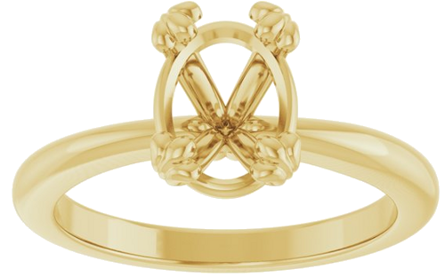 Sužadėtuvių Žiedas „Solitaire“ 14k yellow gold Oval 9mm x 7mm (3)