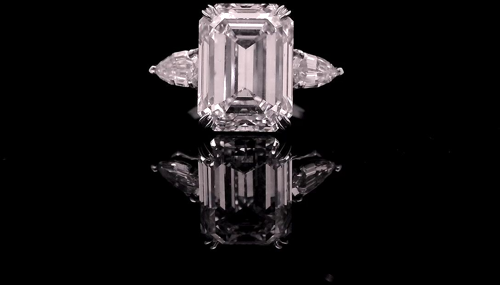 10.01 carat F-SI1 Natūralus Emerald Deimantas (1)