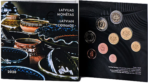 2020 Latvia BU Euro coin set with 2 euro commemorative coin (3)