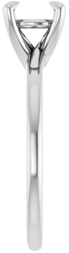 Sužadėtuvių Žiedas 14k white gold Round 6.5mm (4)