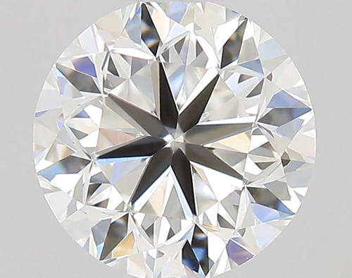 0.5 carat F-VVS2 GD cut Natūralus Round Deimantas (1)