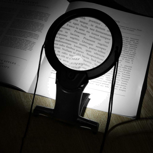 Universal Magnifying Glass with LED Light 2x 6x (10)