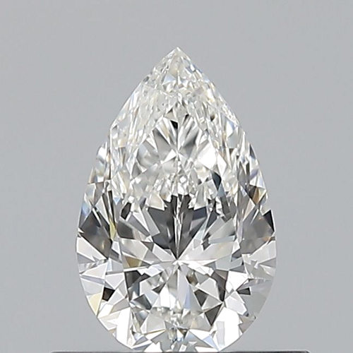 0.5 carat G-VS2 Natūralus Pear Deimantas (1)