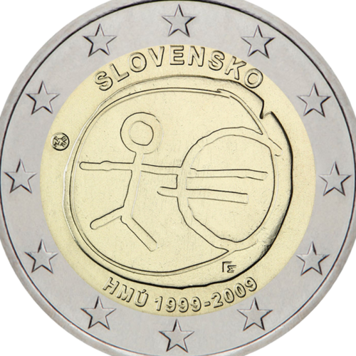 2009 Slovakia EMU 2 euro coin (2)