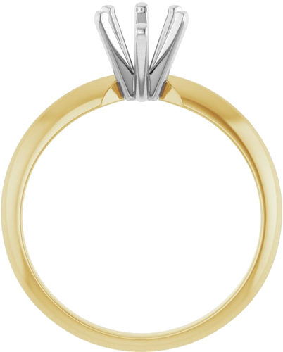 14K Yellow White 9x5.5 mm Pear Engagement Ring Mounting (2)