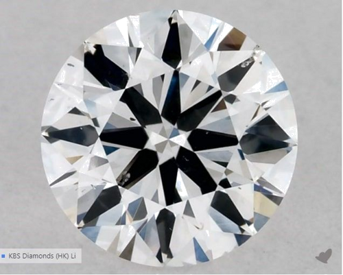 0.5 carat D-SI1 Very Good cut Natūralus Round Deimantas (1)