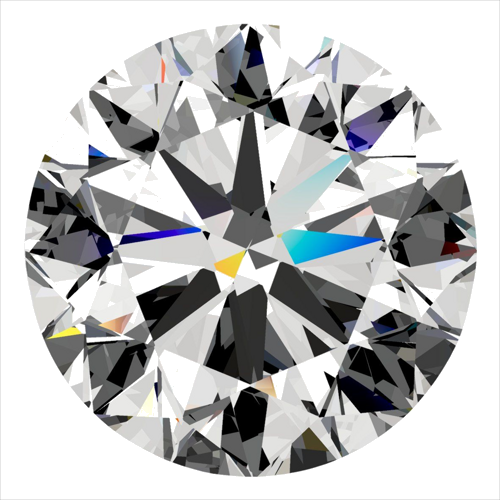 0.5 carat F-SI1 Very Good cut Natūralus Round Deimantas (1)