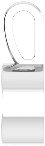 Pakabukas „Bezel-Set Solitaire“ 585 Baltojo Aukso Round 5.5mm (3)