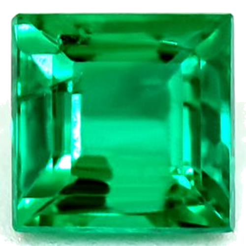 0.67 carat GREEN Square Smaragdas (1)