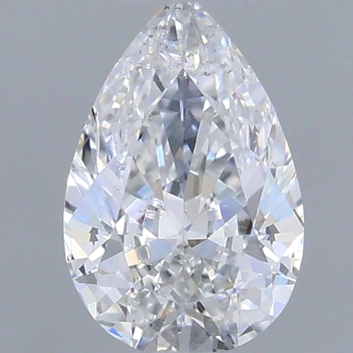 0.3 carat E-SI1 Natūralus Pear Deimantas (1)