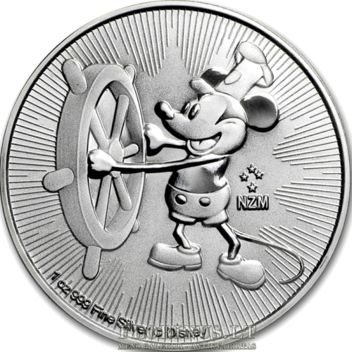 2017 Garlaivis Wilis, Naujoji Zelandija, 1 oz sidabrinė moneta (2)