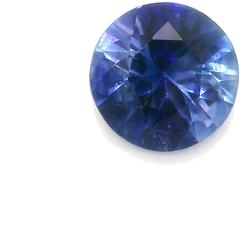 0.42 carat BLUE Round Safyras (1)
