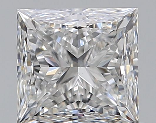 0.72 carat F-SI1 Natūralus Princess Deimantas (1)