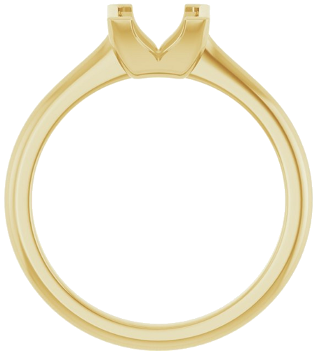 Sužadėtuvių Žiedas „Half-Bezel Solitaire“ 14k yellow gold Square 5.5mm (2)