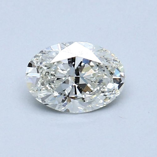 0.5 carat J-SI2 Natūralus Oval Deimantas (1)