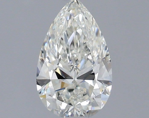 0.6 carat H-IF Natūralus Pear Deimantas (1)