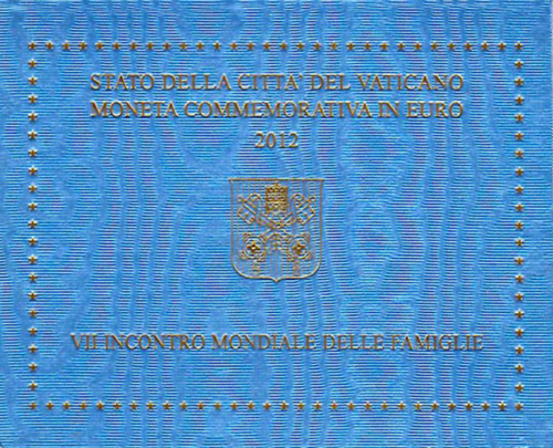 2012 Vatican 7th World Meeting of the Families 2 euro coin (3)