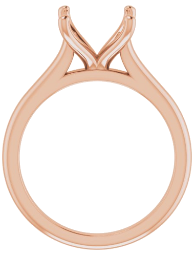 Sužadėtuvių Žiedas „Solitaire“ 417 Rožinis Aukso Oval 11mm x 9mm (2)