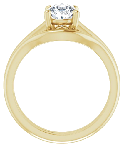 Sužadėtuvių Žiedas „V-End Prong“ 18k yellow gold Pear 9mm x 6mm (7)