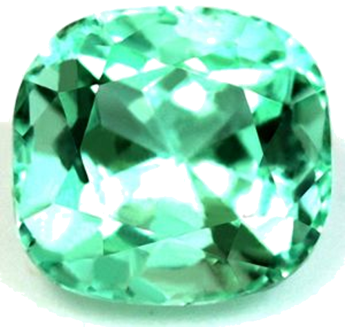 0.53 carat GREEN Cushion Smaragdas (1)