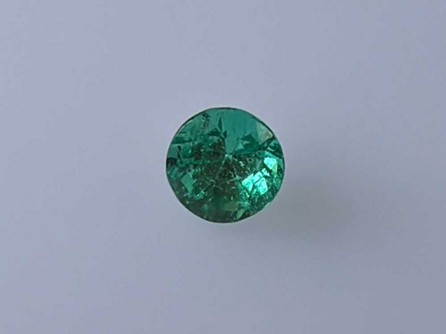 0.27 carat GREEN Round Smaragdas (1)