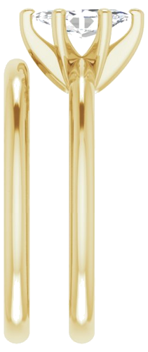 Sužadėtuvių Žiedas „Solitaire“ 585 Geltonojo Aukso Marquise 8mm x 4mm (9)