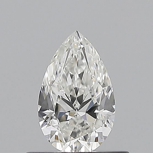 0.51 carat F-VVS1 Natūralus Pear Deimantas (1)