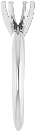 Sužadėtuvių Žiedas „Solitaire“ 14k white gold Round 5.2mm (4)