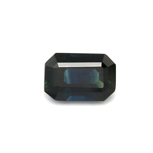 0.74 carat BLUE STEP cut Octagonal Safyras (1)