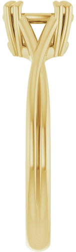 Sužadėtuvių Žiedas „Solitaire“ 585 Geltonojo Aukso Oval 7mm x 5mm (4)