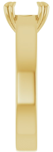 Sužadėtuvių Žiedas „Solitaire“ 585 Geltonojo Aukso Round 8mm (4)