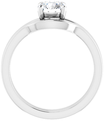 Sužadėtuvių Žiedas „Claw-Prong Solitaire“ 14k white gold Round 6mm (6)