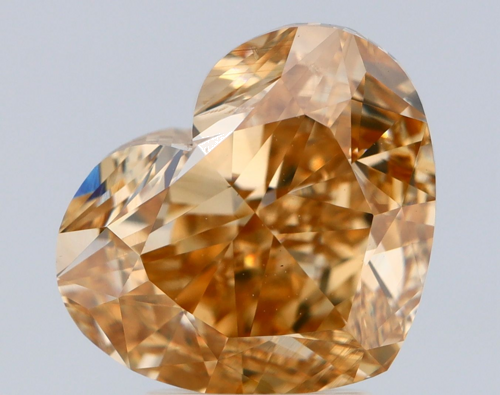 5.01 carat Fancy Deep Brownish Orangey Yellow-SI1 Natūralus Heart Deimantas (1)